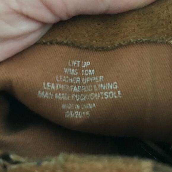 Kenneth Cole Reaction Boots Booties Size 10M Tan Brown Suede Pull On Slight Heel - Picture 13 of 13